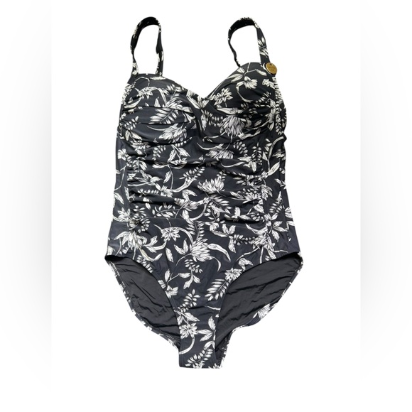 NIP TUCK SWIM One Piece Swimsuit Joanne Style Black & White Size 10 NWT - Picture 1 of 8